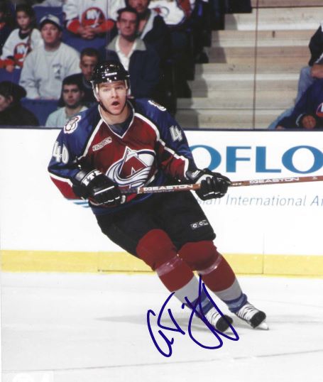 Autographed ALEX TANGUAY 8x10 Colorado Avalanche Photo
