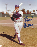 AUTOGRAPHED CHUCK TANNER 8X10 Chicago Cubs photo