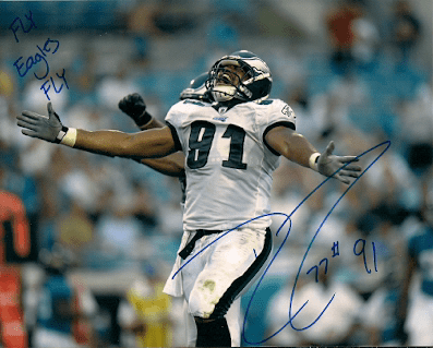 Autographed  DARRYL TAPP 8x10 Philadelphia Eagles Photo