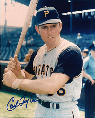 AUTOGRAPHED  8X10 PHOTO CARL TAYLOR - Pittsburgh Pirates