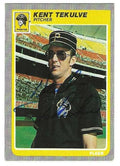 Autographed KENT TEKULVE Pittsburgh Pirates 1985 Fleer Card