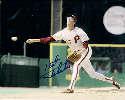 AUTOGRAPHED KENT TEKULVE  photo  Philadelphia Phillies