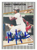 Autographed GARRY TEMPLETON San Diego Padres 1989 Fleer Card