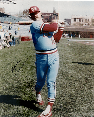 AUTOGRAPHED GENE TENACE 8x10 St. Louis Cardinals photo