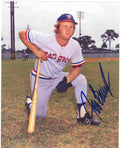 AUTOGRAPHED JEFF BURROUGHS 8x10 Texas Rangers Photo
