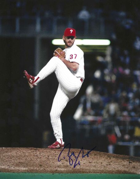 AUTOGRAPHED BOBBY THIGPEN 8X10 Philadelphia Phillies Photo