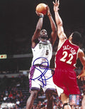 Autographed TIM THOMAS 8X10 Milwaukee Bucks Photo