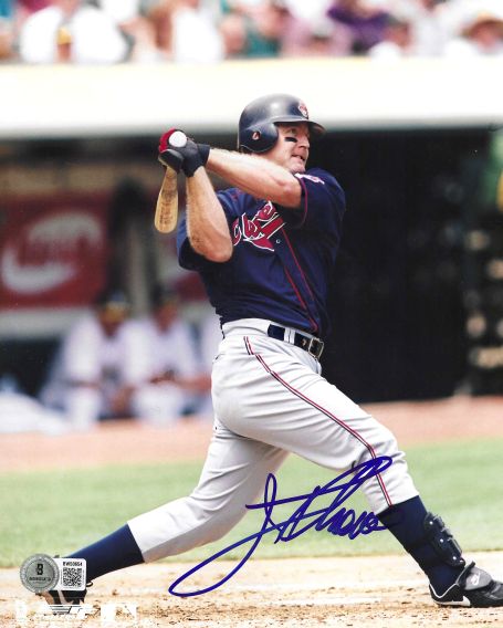AUTOGRAPHED JIM THOME 8x10 Cleveland Indians Photo Beckett