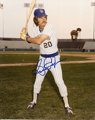 AUTOGRAPHED  photo GORMAN THOMAS  Milwaukee Brewers