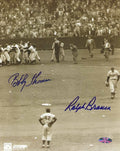 AUTOGRAPHED BOBBY THOMSON & RALPH BRANCA NY GIANTS &  BROOKLYN DODGERS 8x10 photo