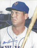 Autographed MARV THRONEBERRY New York Mets 8X10 Photo