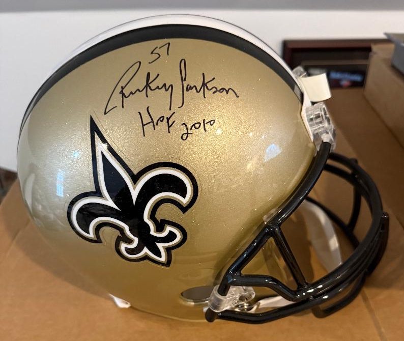 RICKEY JACKSON New Orleans Saints Full-Size Replica Football Helmet HOF