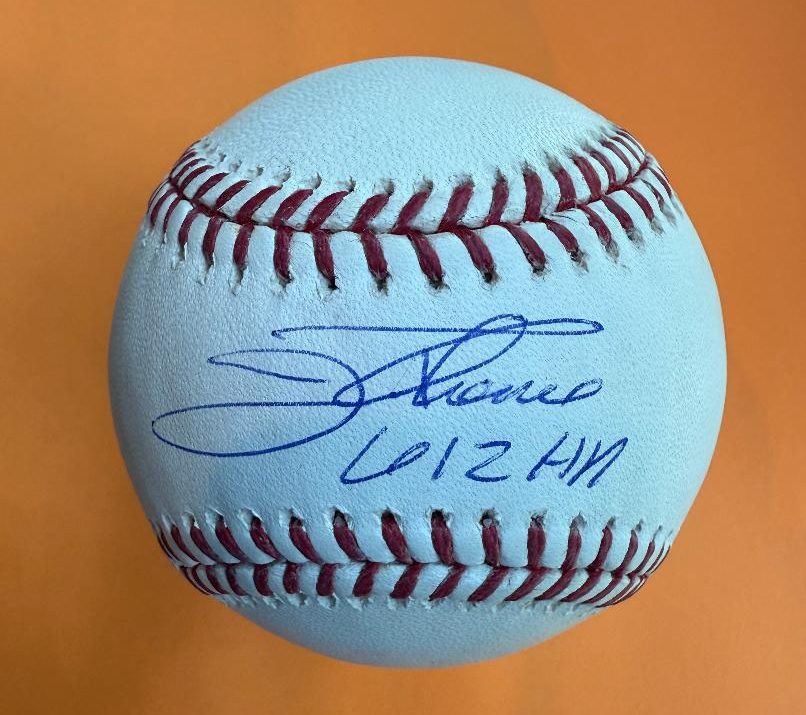 Autographed Jim Thome 612 HR's Official Rawlings Major League Baseball Beckett Witnessed