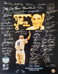 YANKEE STADIUM FINAL GAME 16x20 Photo 48 Signatures including Bouton, White, Wetteland etc.