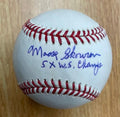 Autographed MOOSE SKOWRON "5x WS Champs" Official Major League Baseball