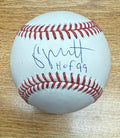 Autographed GEORGE BRETT HOF 1999 Official Rawlings Major League Baseball Beckett Witnessed