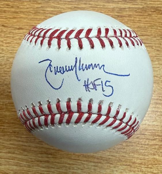 Autographed RANDY JOHNSON HOF 2015 Official Rawlings Major League Baseball Beckett Witnessed