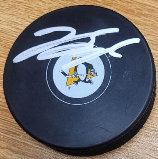 Autographed JASON SPEZZA Pittsburgh Penguins Hockey Puck