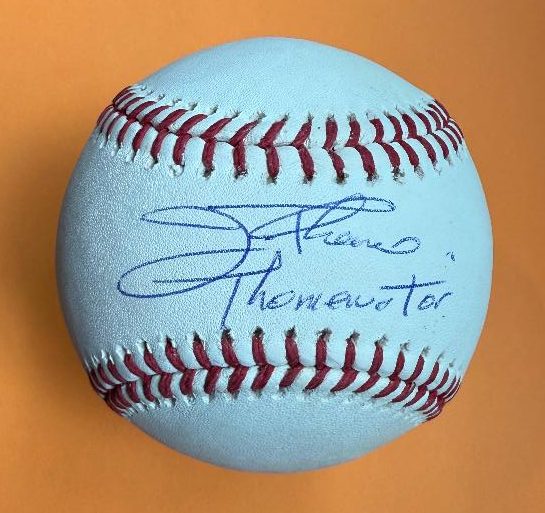 Autographed Jim Thome "Thomenator" Official Rawlings Major League Baseball Beckett Witnessed