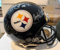 JACK LAMBERT, JACK HAM, & ANDY RUSSELL Signed Pittsburgh Steelers Full-Size Replica Football Helmet