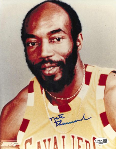 Autographed NATE THURMOND 8x10 Cleveland Cavaliers Photo JSA