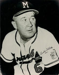 AUTOGRAPHED  BIRDIE TEBBETTS 8x10 Milwaukee  Braves Photo