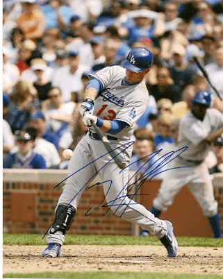 AUTOGRAPHED TERRY TIFFEE Los Angeles Dodgers photo