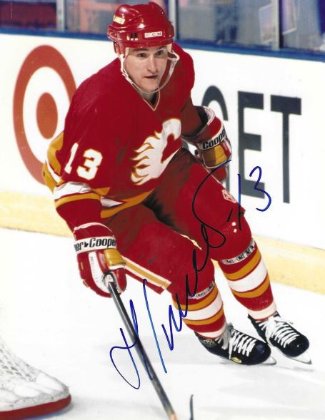 Autographed GERMAN TITOV 8X10 Calgary Flames Photo