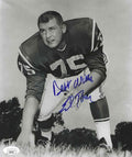 AUTOGRAPHED ED TONER Boston Patriots 8x10 photo JSA