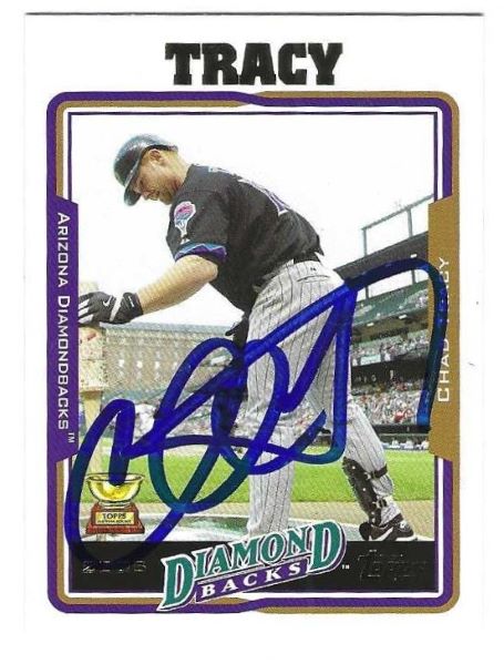 Auotgraphed CHAD TRACY Arizona Diamondbacks 2005 Topps Card