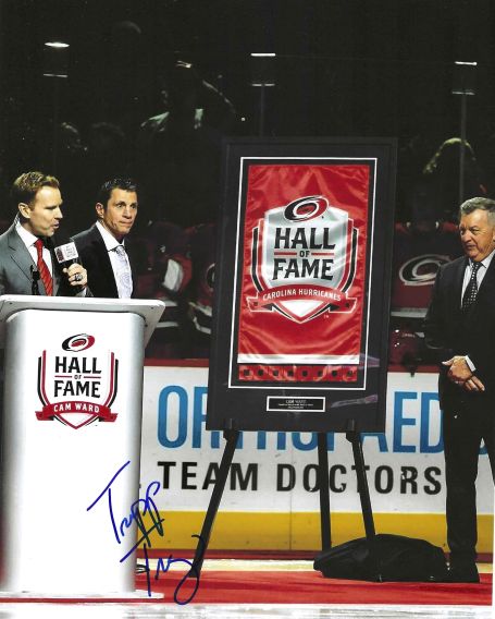Autographed TRIPP TRACY 8X10 Caroina Hurricanes Photo