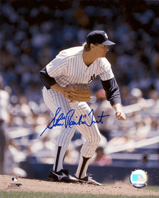 AUTOGRAPHED 8X10 photo STEVE TROUT New York Yankees