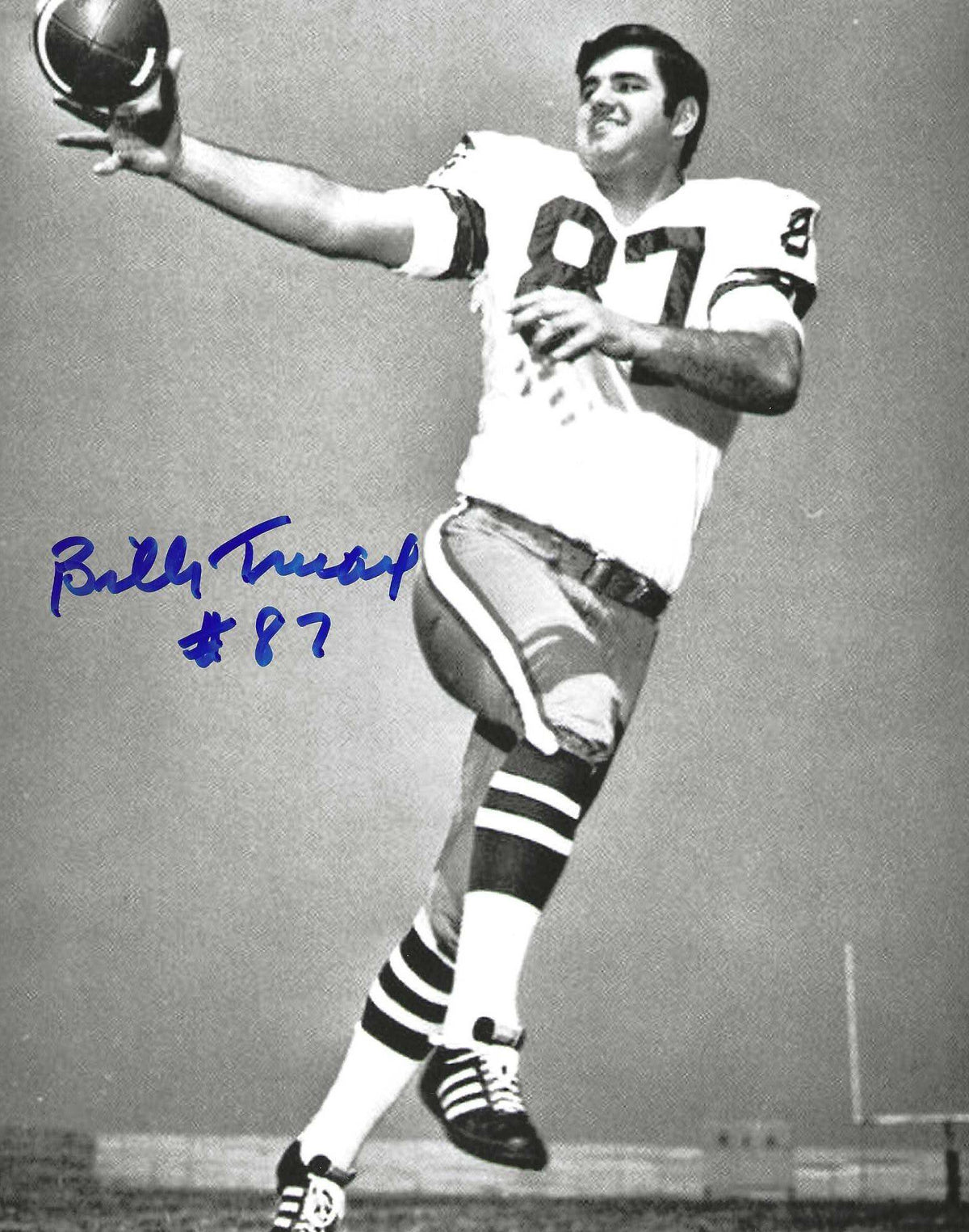 Autographed BILLY TRUAX 8x10 Dallas Cowboys Photo
