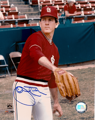 AUTOGRAPHED JOHN TUDOR St. Louis Cardinals photo