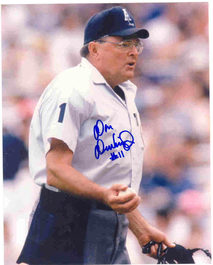 AUTOGRAPHED SIGNED photo DON DENKINGER #1  Umpire