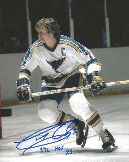Autographed GARRY UNGER "STL HOF 23" 8X10 St. Louis Blues Photo