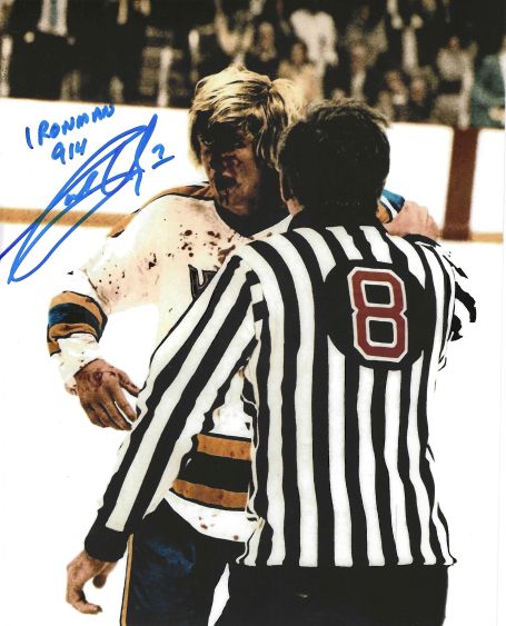 Autographed GARRY UNGER "Ironman 914" 8X10 St. Louis Blues Photo