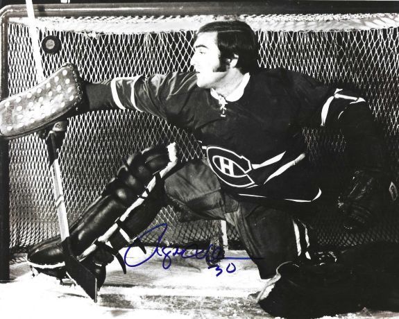 Autographed ROGIE VACHON 8X10 Montreal Canadiens Photo