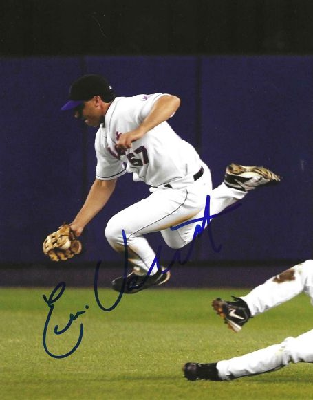 AUTOGRAPHED ERIC VALENT 8x10 New York Mets photo