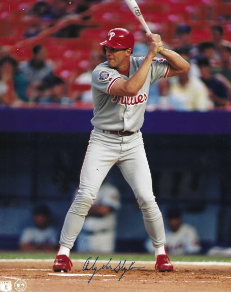 AUTOGRAPHED ANDY VAN SLYKE 8X10 Philadelphia Phillies Photo