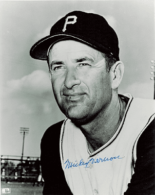 AUTOGRAPHED  photo MICKEY VERNON - Pittsburgh Pirates