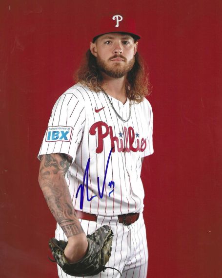 AUTOGRAPHED NICK VESPI 8X10 Philadelphia Phillies Photo