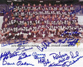 Autographed 1970 Vikings Team 8X10 photo 16 Signatures