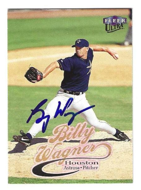 Autographed BILLY WAGNER Houston Astros 1999 Fleer Ultra Card #118