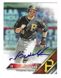 Autographed NEIL WALKER Pittsburgh Pirates 2016 Topps Card #197
