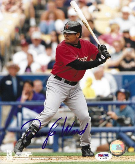 AUTOGRAPHED  DARYLE WARD 8x10 Houston Astros Photo PSA/DNA