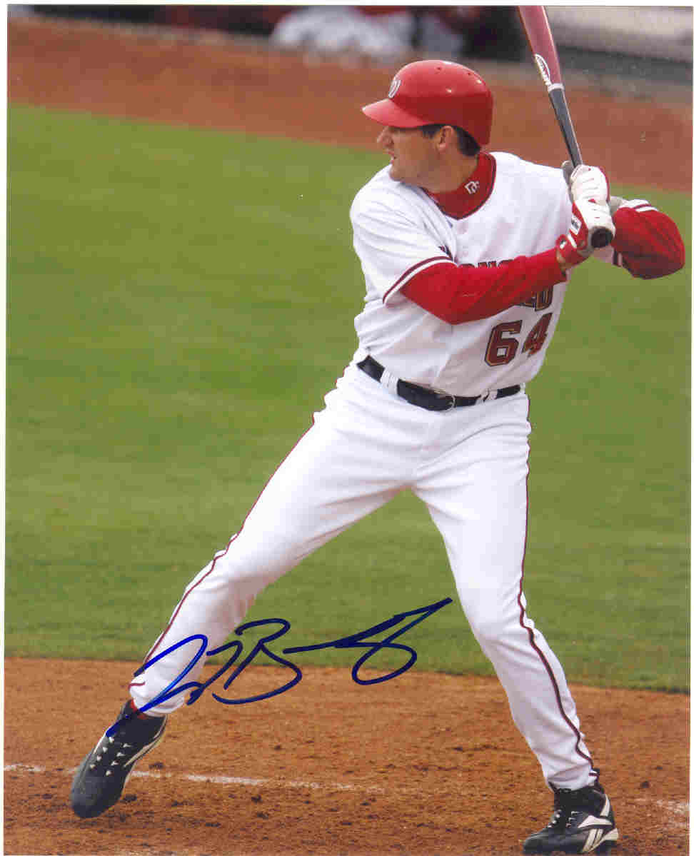 AUTOGRAPHED photo LARRY BROADWAY Washington Nationals