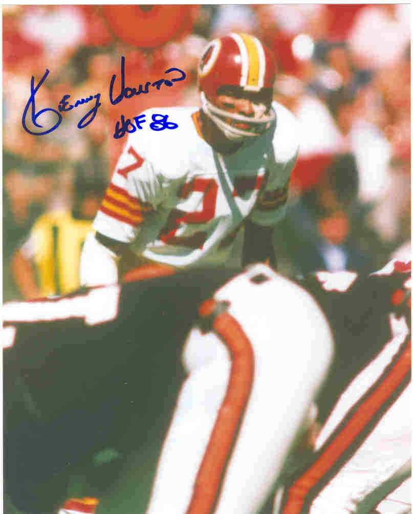 AUTOGRAPHED KENNY HOUSTON 8x10 HOF Washington Redskins Photo