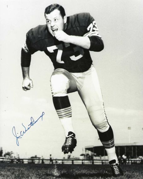 Autographed JIM WEATHERWAX 8X10 Green Bay Packers Photo