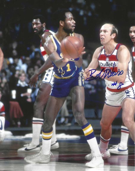 AUTOGRAPHED BOB WEISS 8X10 Washington Bullets photo